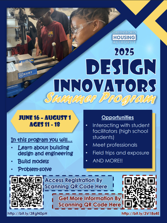 flyer for summer design program